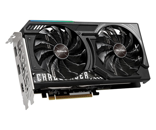 Asrock Radeon RX 9060 XT Challenger OC 8GB GDDR6 BLACK view 3